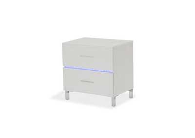 Image for Lumiere Nighstand w/LED Lighting Frost
