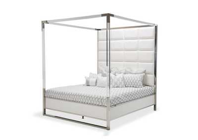 Image for State St."King Canopy Bed"White