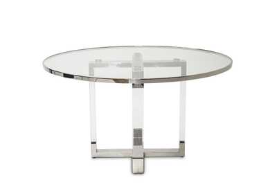 Image for State St."Round Dining Table"Stainless Steel