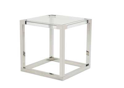 Image for State St."Square End Table"StainlessSteel