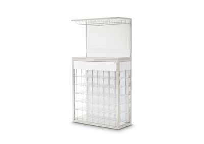Image for State St."Wall Bar Cabinet"Glossy White