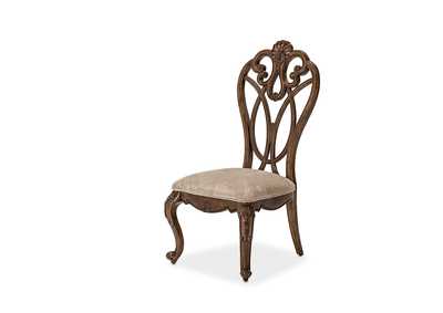 Eden's Paradise Wood Back Side Chair Ginger,AICO