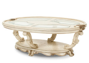 Image for Platine de Royale Oval Cocktail Table Champagne