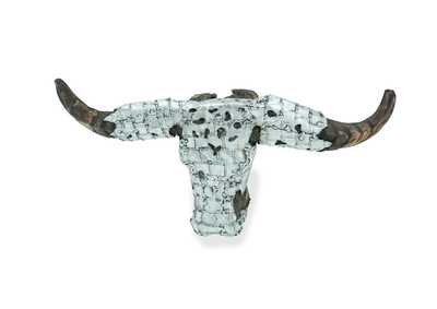 Image for Buffalo Head w/Hand Applied Aluminum Accents