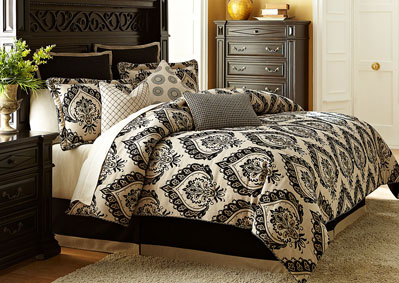 Image for Equinox 9 pc Queen Comforter Set Sand