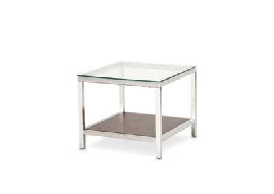 Diversey End Table w/Glass Top