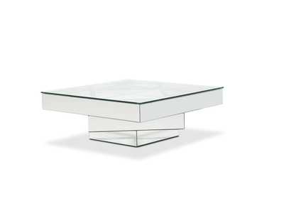 Image for Montreal Square Cocktail Table w/ Glass Top