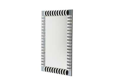 Montreal Rect. Wall Mirror with crystal and glass