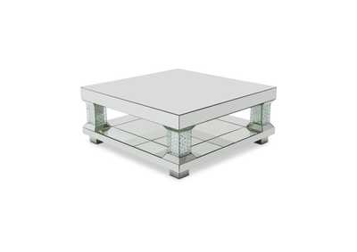 Image for Montreal Mirrored Cocktail Table w/Crystal Accents