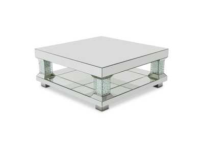 Image for Montreal Mirrored Cocktail Table w/Crystal Accents