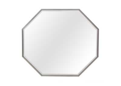 Image for Silverlake Village Octagonal Sideboard Mirror Washed Oak