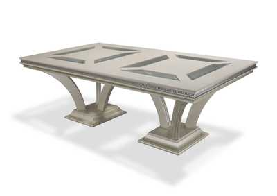 Image for Hollywood Swank Pearl Caviar Large Rectangular Dining Table