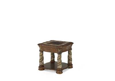 Image for Villa Valencia End Table Top&Base plate Clasic Chestnut