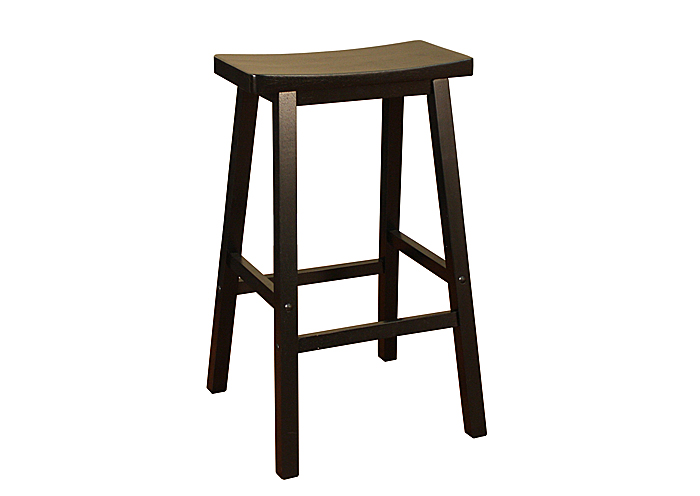 Wood Saddle - Black - 24"H,American Heritage
