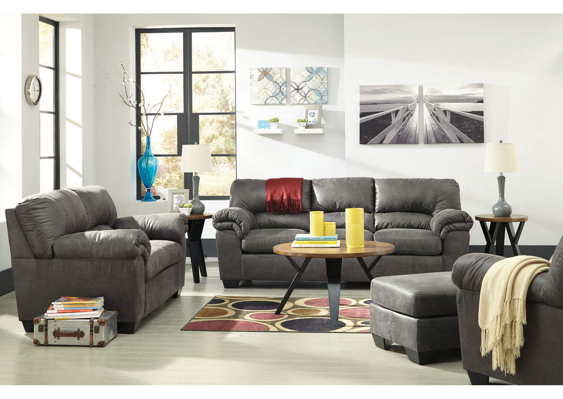 Bladen Sofa, Loveseat, Chair and Ottoman,Signature Design By Ashley