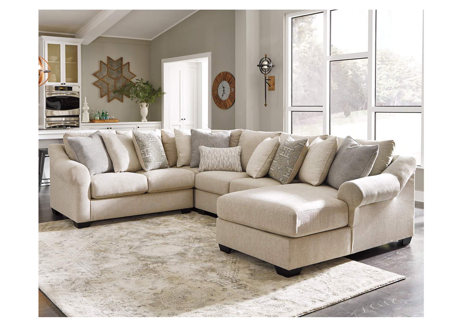 Carnaby 4 Piece Sectional with Chaise,Ashley