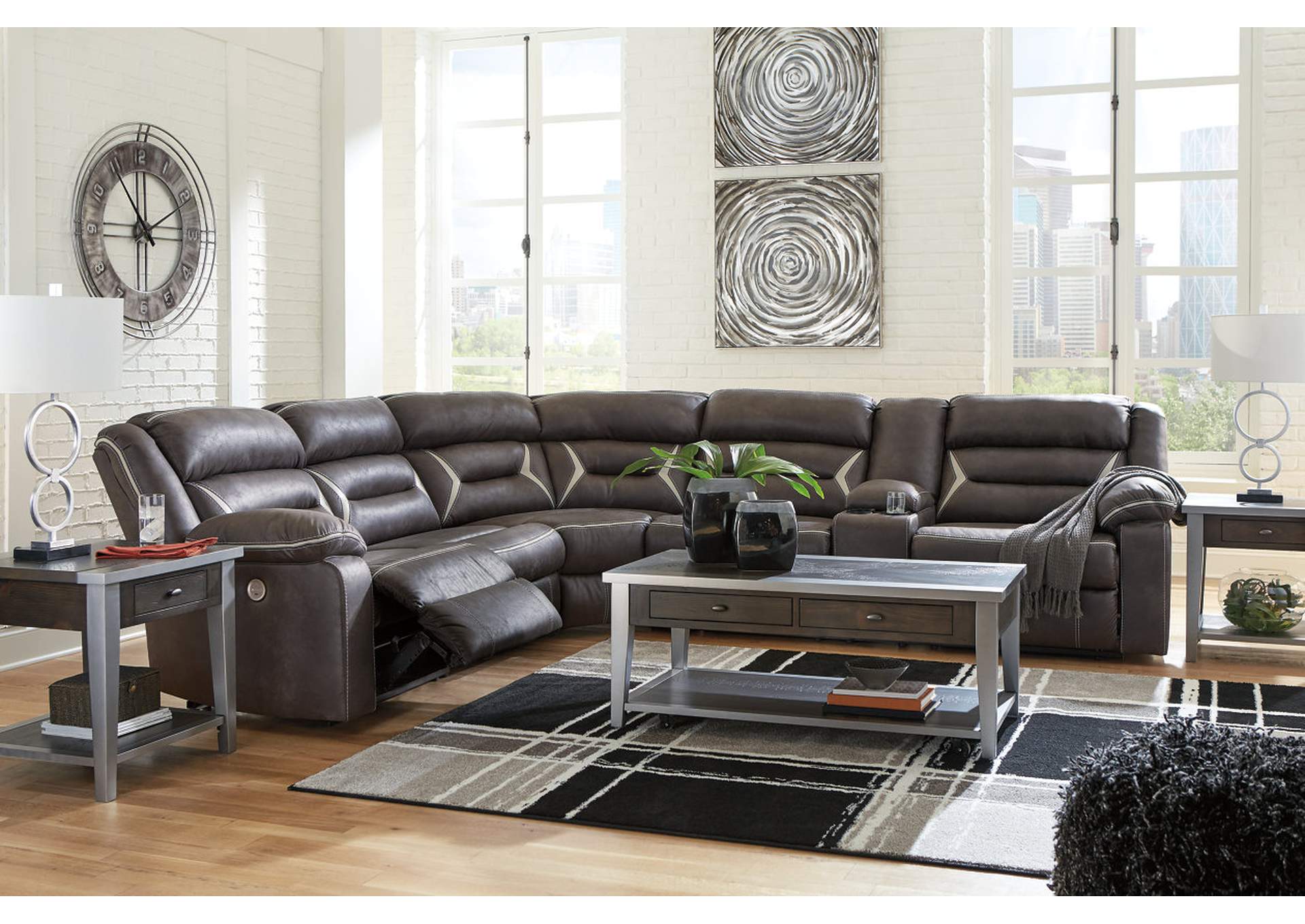 Kincord 4-Piece Sectional with Recliner,Signature Design By Ashley