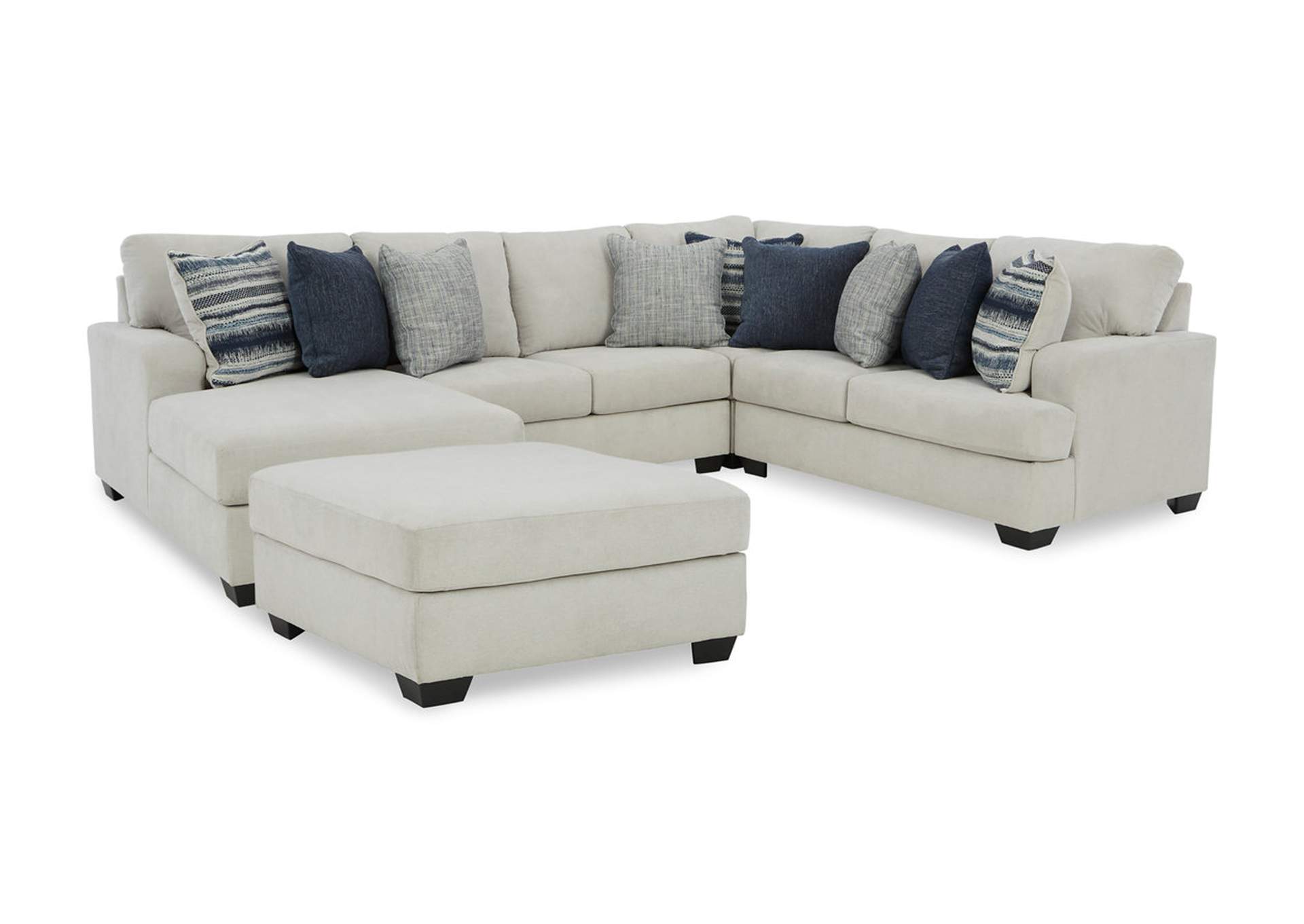 Lowder 4-Piece Sectional with Ottoman