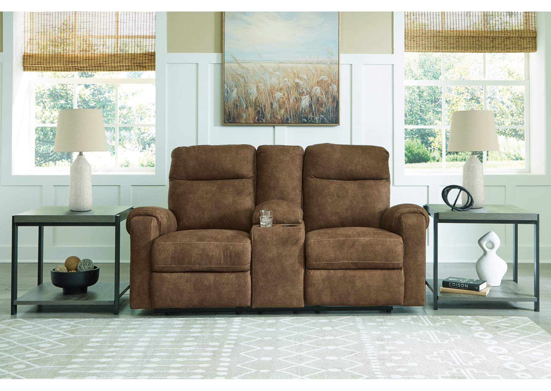 Edenwold Reclining Loveseat with Console,Signature Design By Ashley