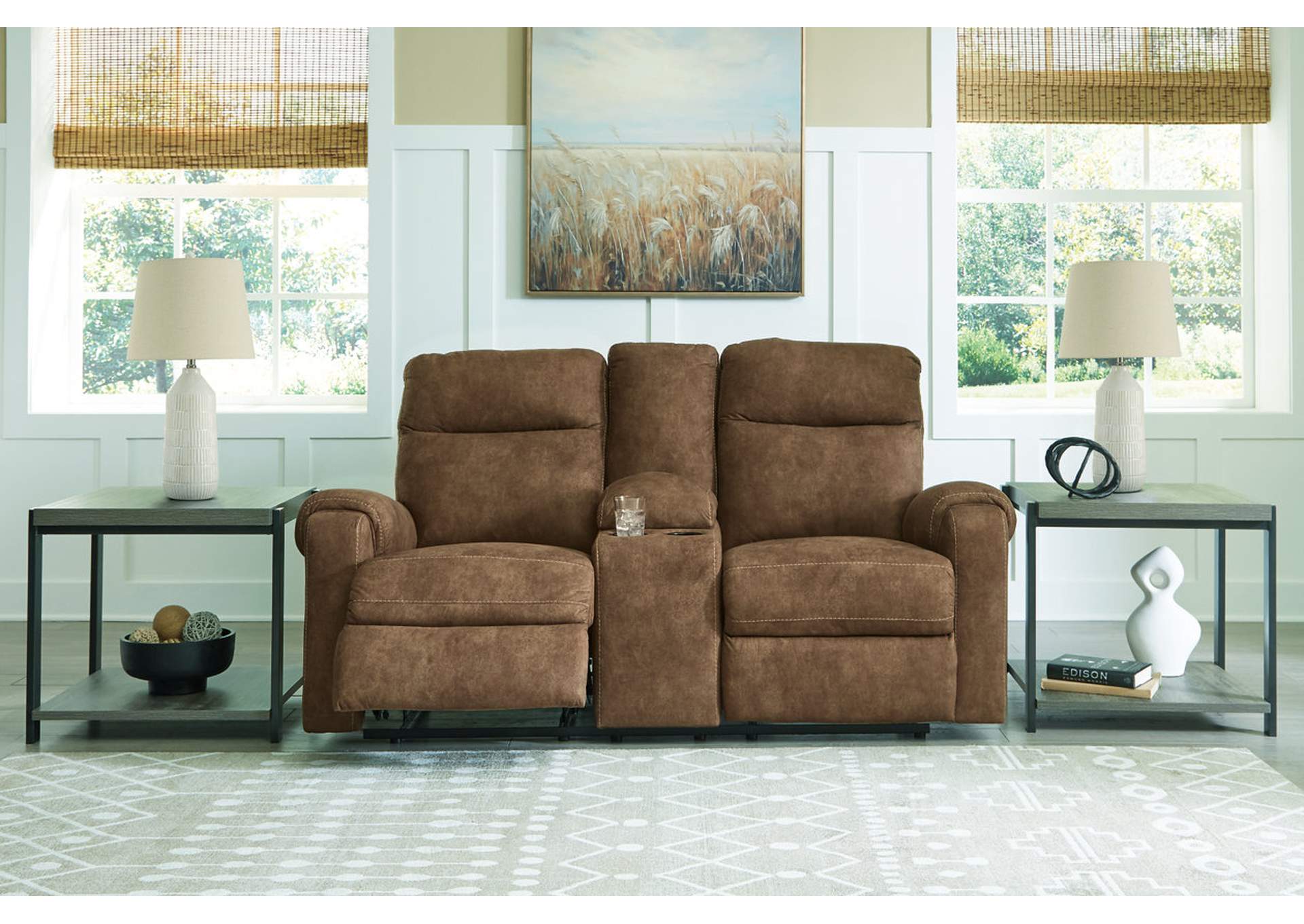 Edenwold Reclining Loveseat with Console,Signature Design By Ashley