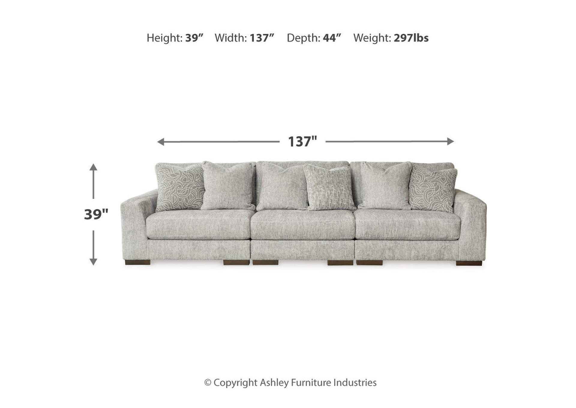 Regent Park 3-Piece Sectional Sofa,Signature Design By Ashley