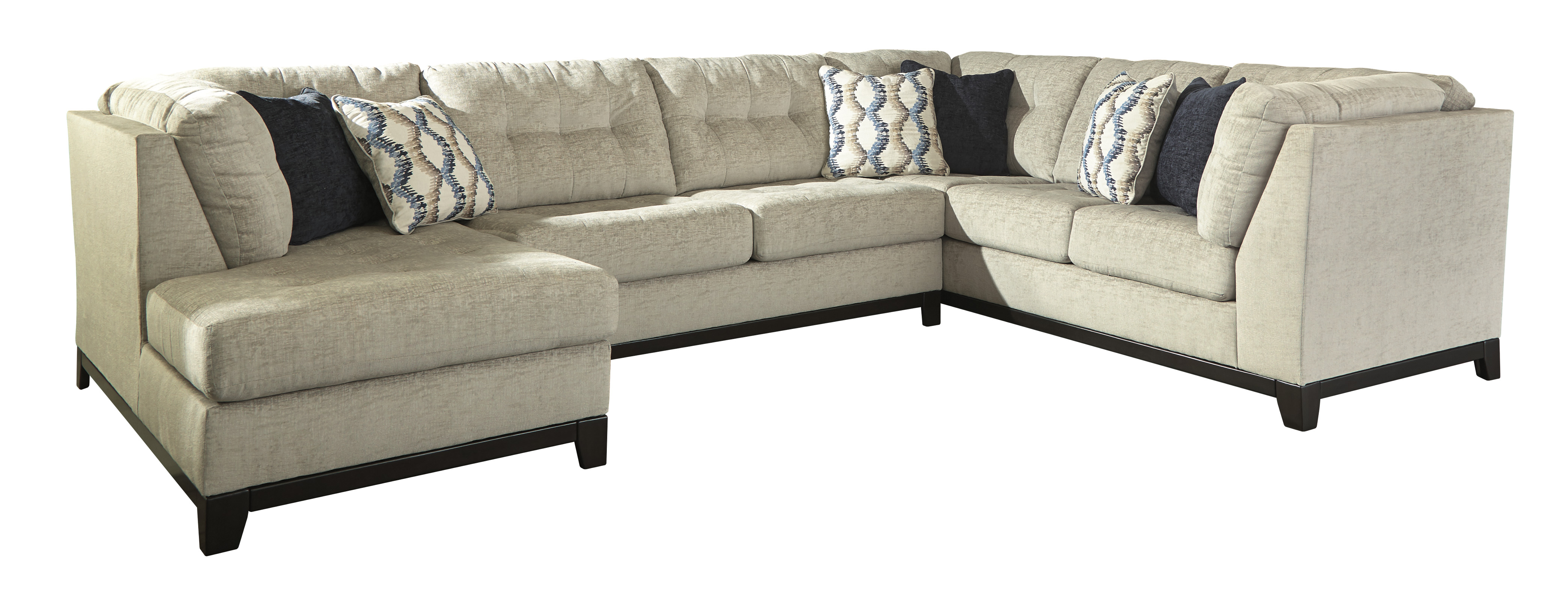 Beckendorf Chalk Right Facing Extended Sofa Sectional,ABF Benchcraft