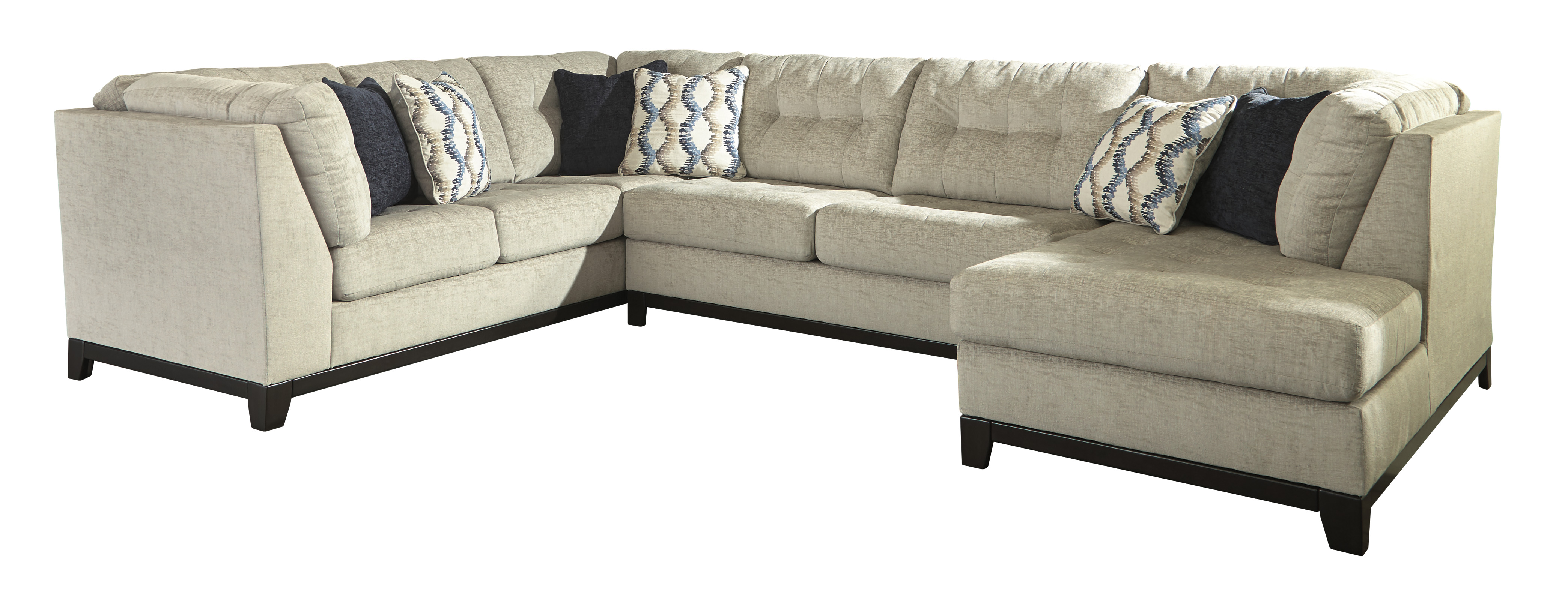 Beckendorf Chalk Left Facing Extended Sofa Sectional,ABF Benchcraft