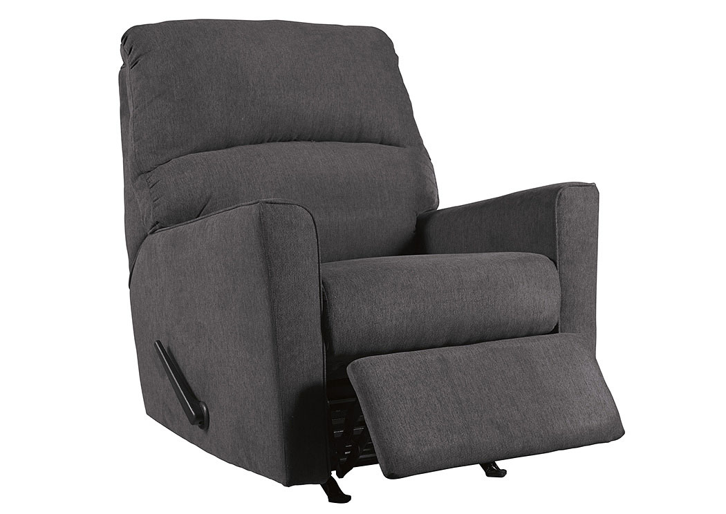 Alenya Charcoal Rocker Recliner,ABF Signature Design by Ashley