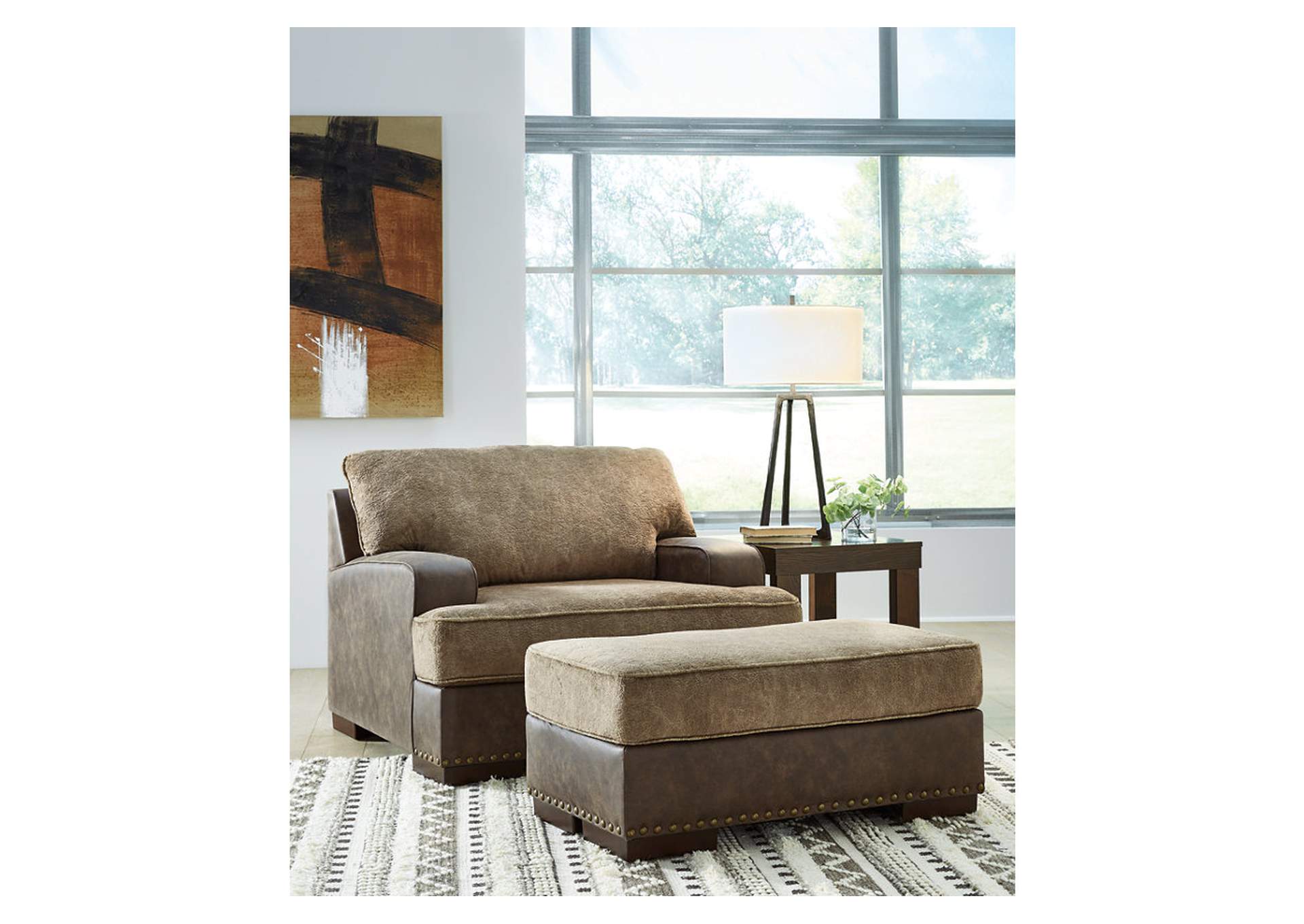 Alesbury Sofa, Loveseat, Oversized Chair and Ottoman,Signature Design By Ashley