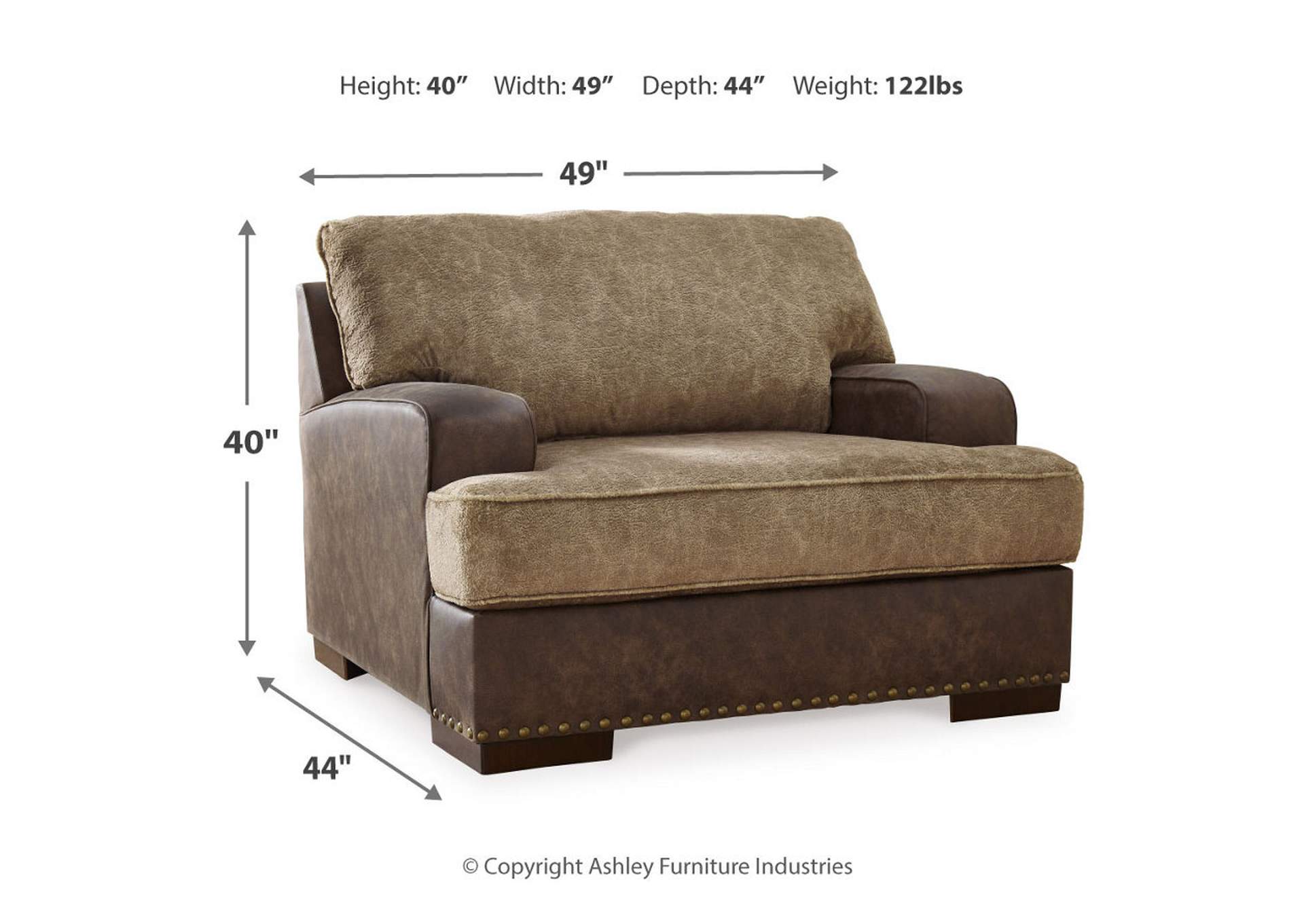 Alesbury Sofa, Loveseat, Oversized Chair and Ottoman,Signature Design By Ashley