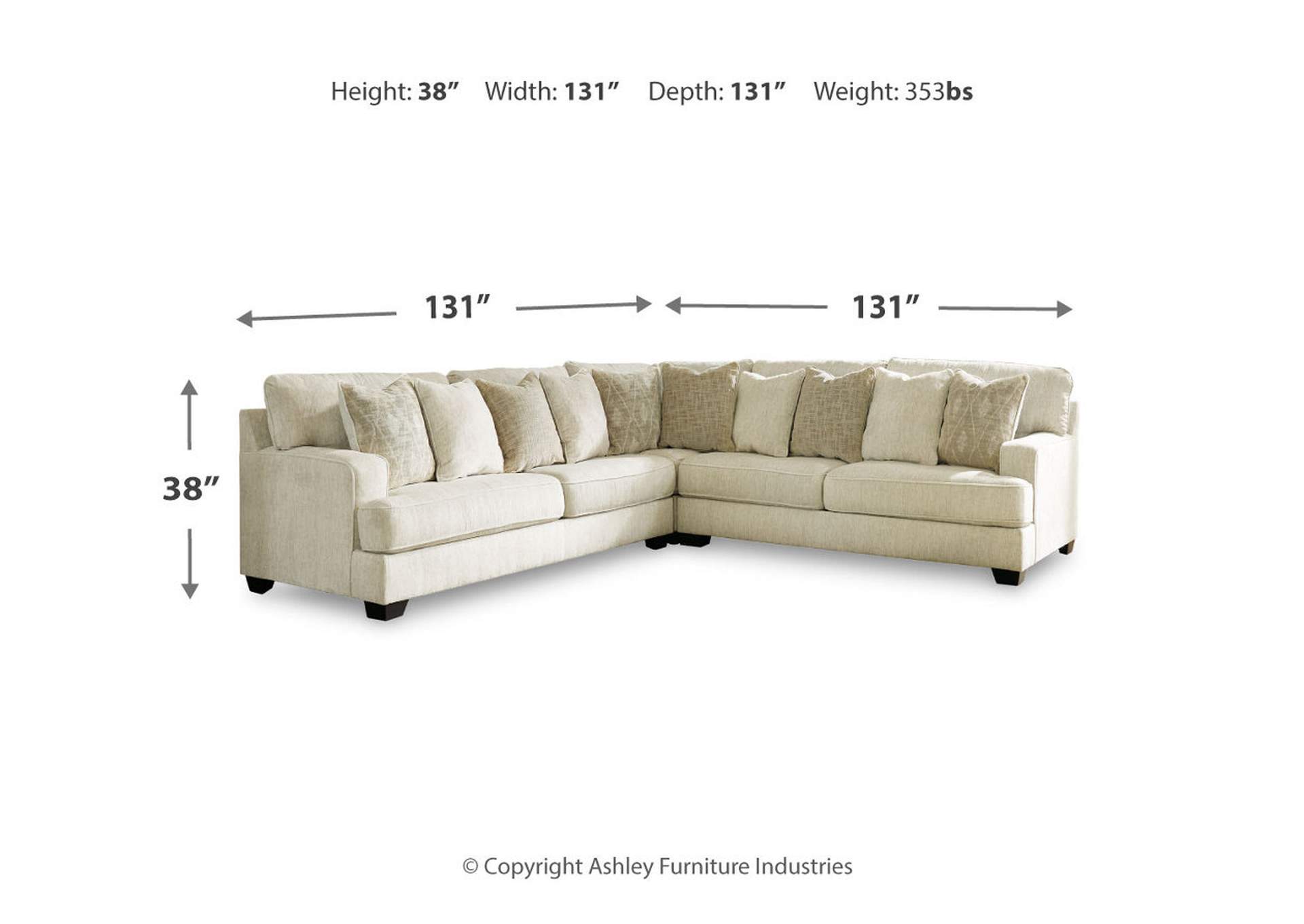Rawcliffe 5-Piece Sectional,Signature Design By Ashley