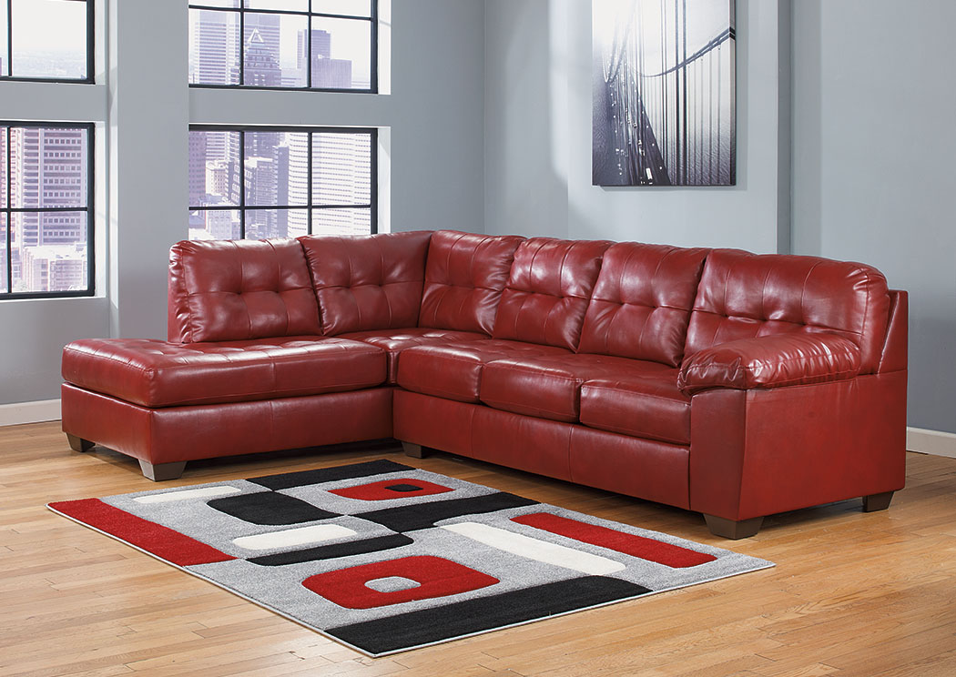 Alliston DuraBlend Salsa Left Arm Facing Chaise End Sectional,ABF Signature Design by Ashley