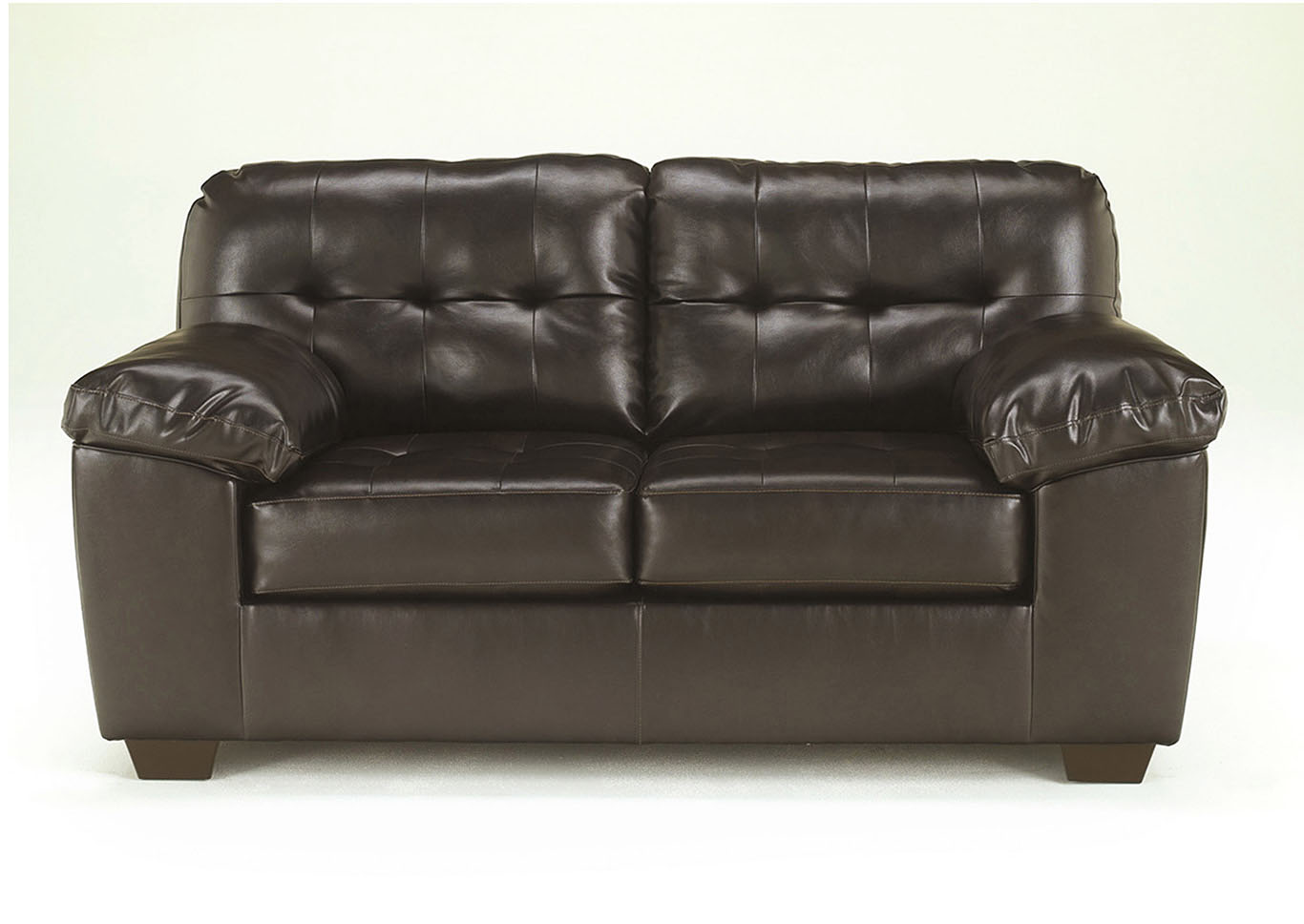 Alliston DuraBlend Chocolate Loveseat,ABF Signature Design by Ashley