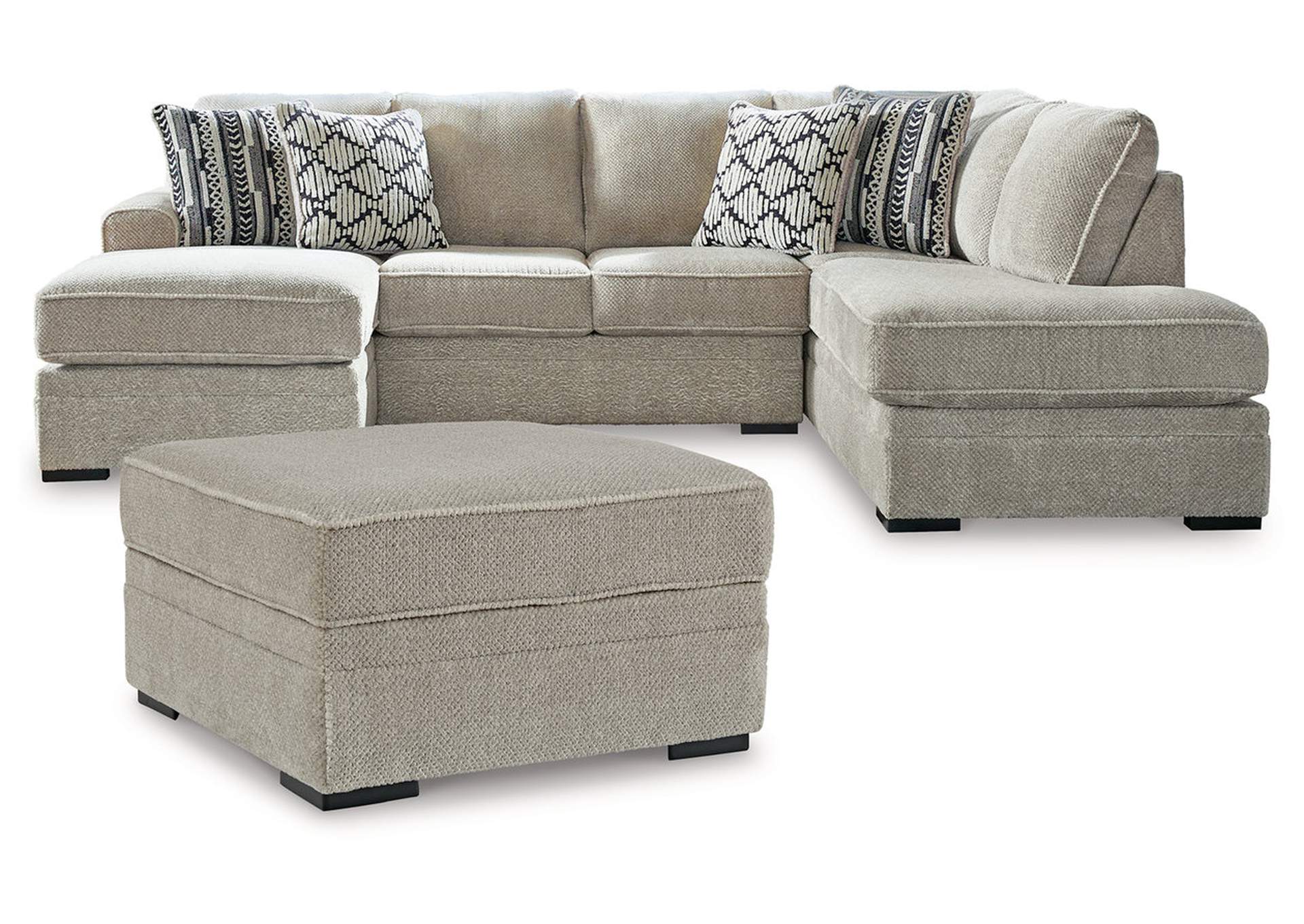 Calnita 2-Piece Sectional with Ottoman,Benchcraft