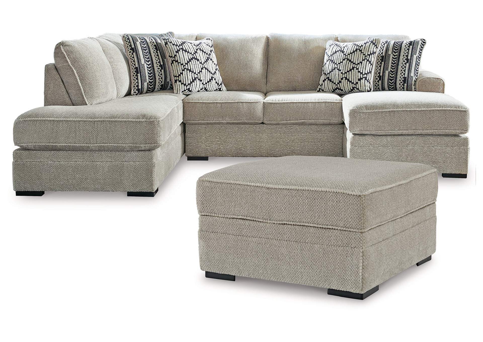 Calnita 2-Piece Sectional with Ottoman,Benchcraft