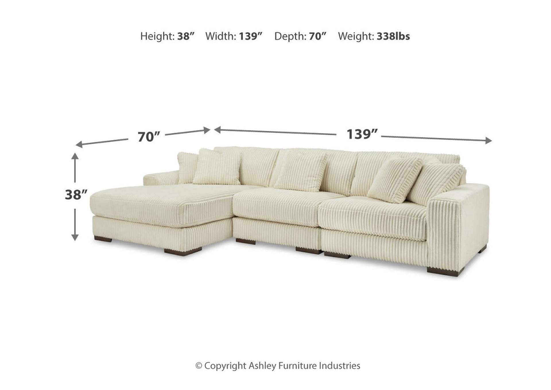 Lindyn 3-Piece Sectional with Chaise,Signature Design By Ashley