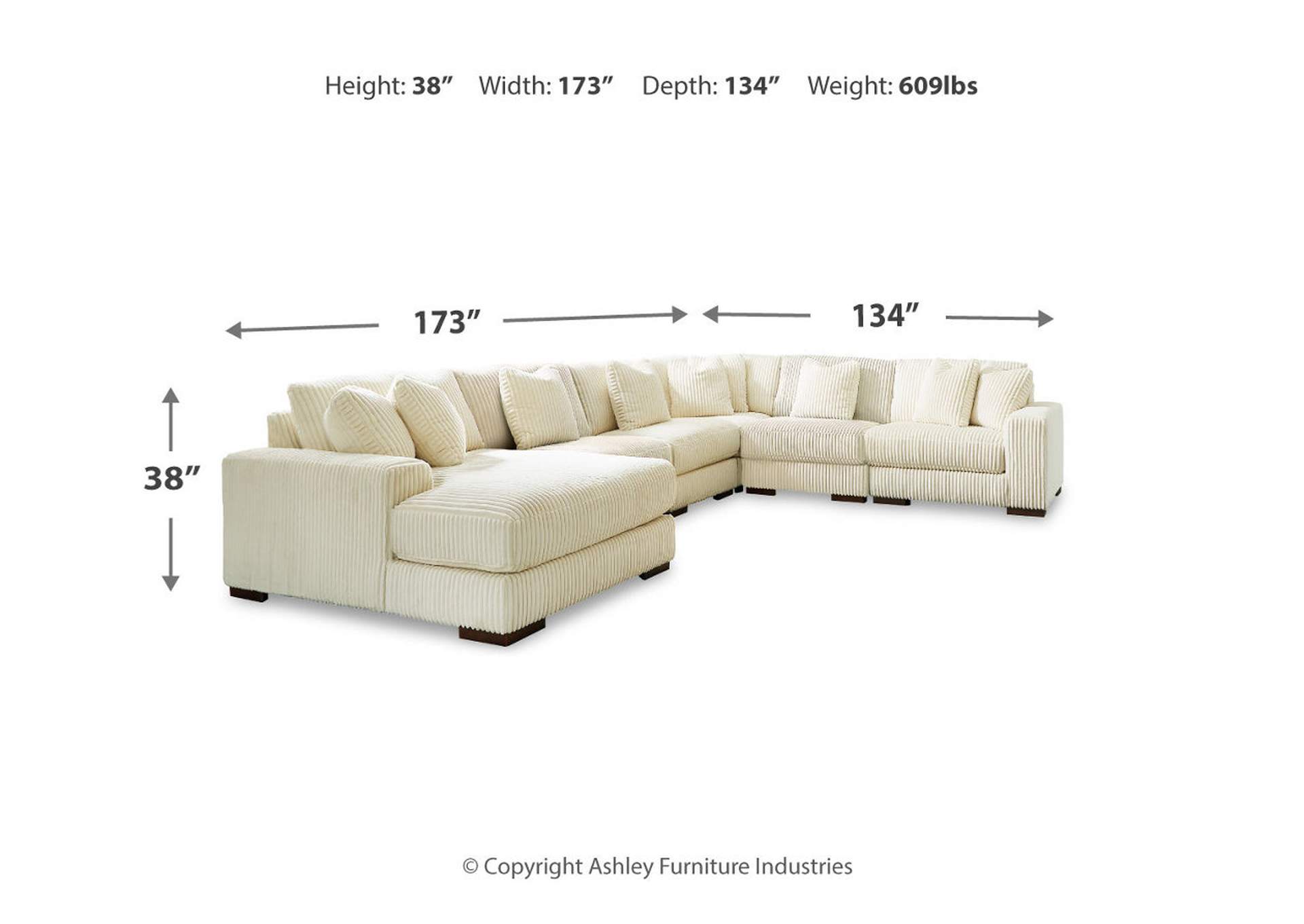 Lindyn 6-Piece Sectional with Chaise,Signature Design By Ashley