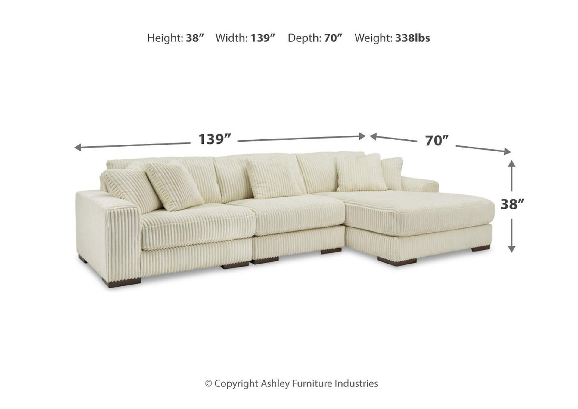 Lindyn 3-Piece Sectional with Chaise,Signature Design By Ashley