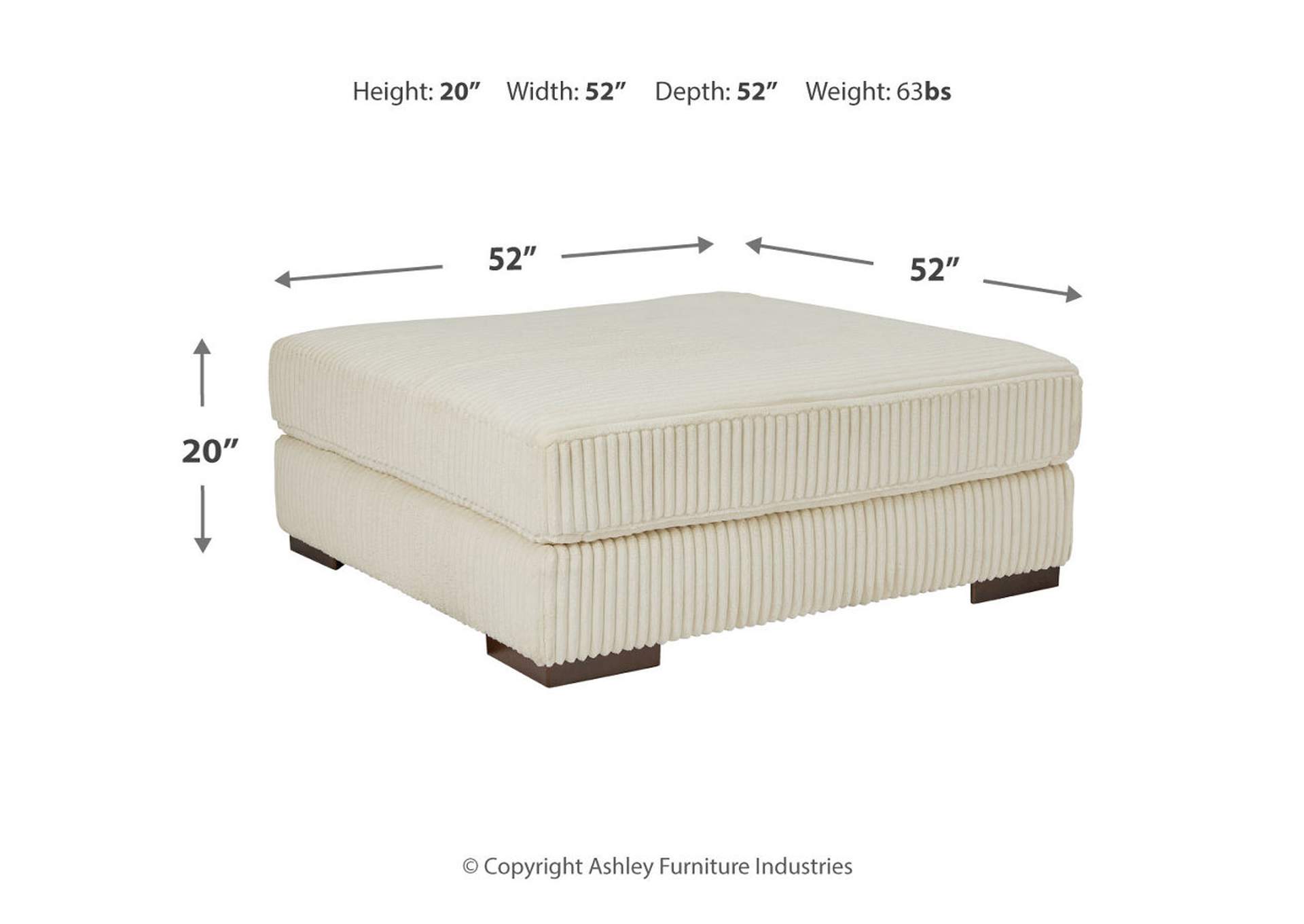 Lindyn Oversized Accent Ottoman,Signature Design By Ashley