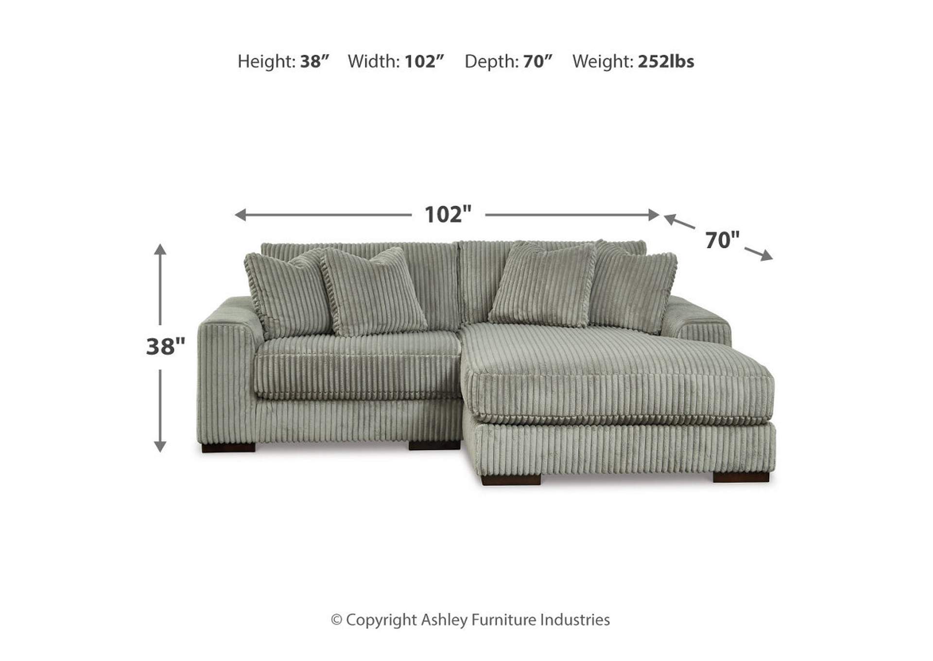 Lindyn 2-Piece Sectional with Chaise,Signature Design By Ashley