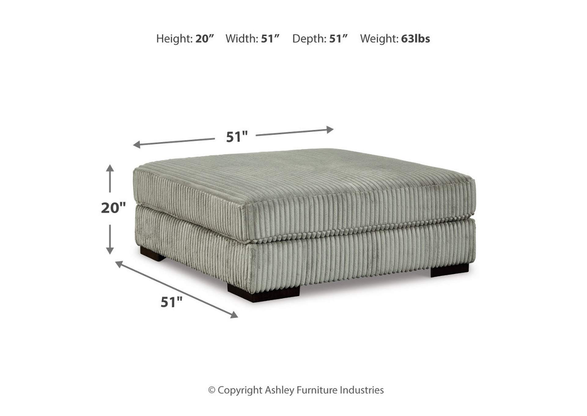 Lindyn Oversized Accent Ottoman,Signature Design By Ashley