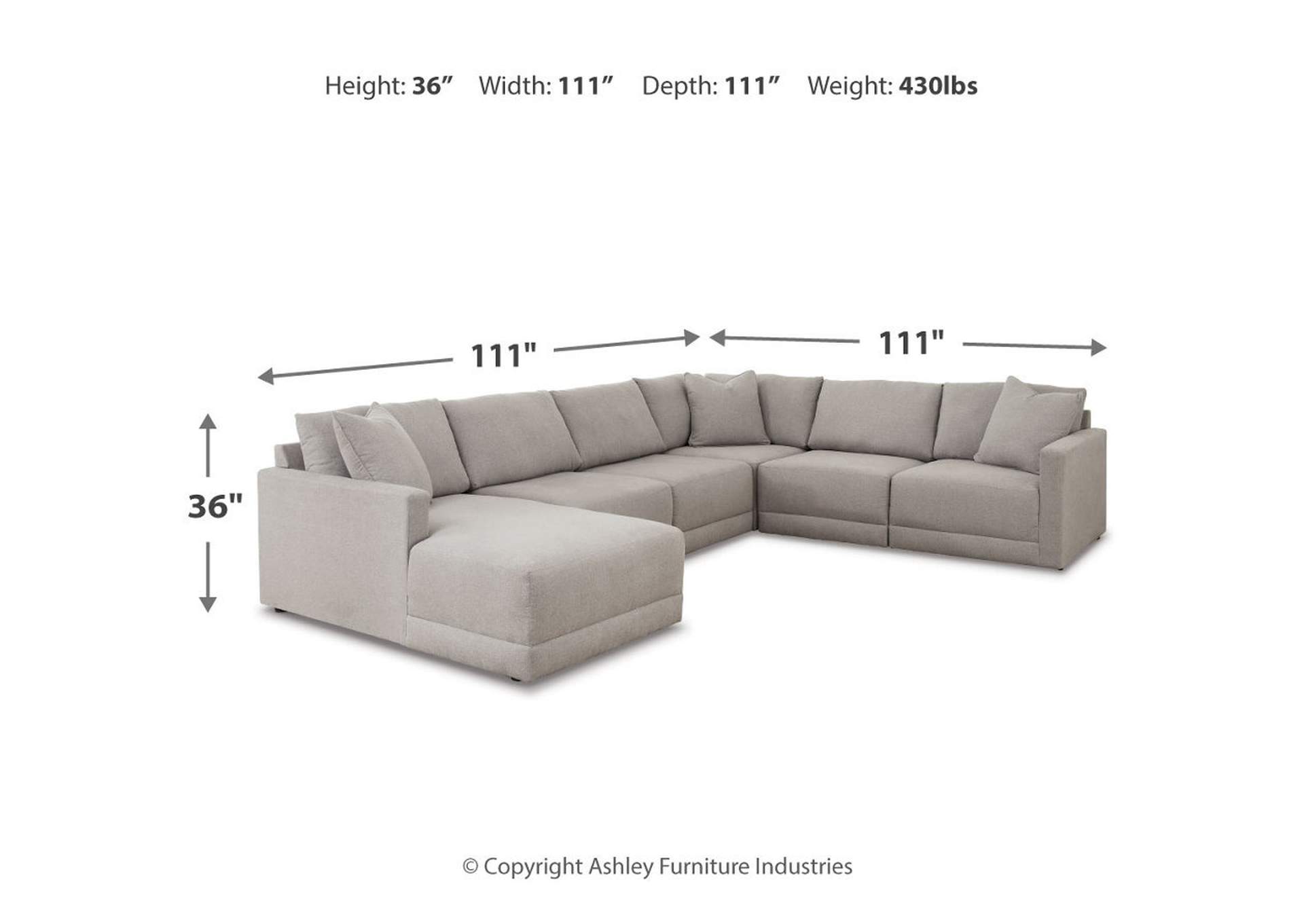 Katany 6-Piece Sectional with Chaise,Benchcraft