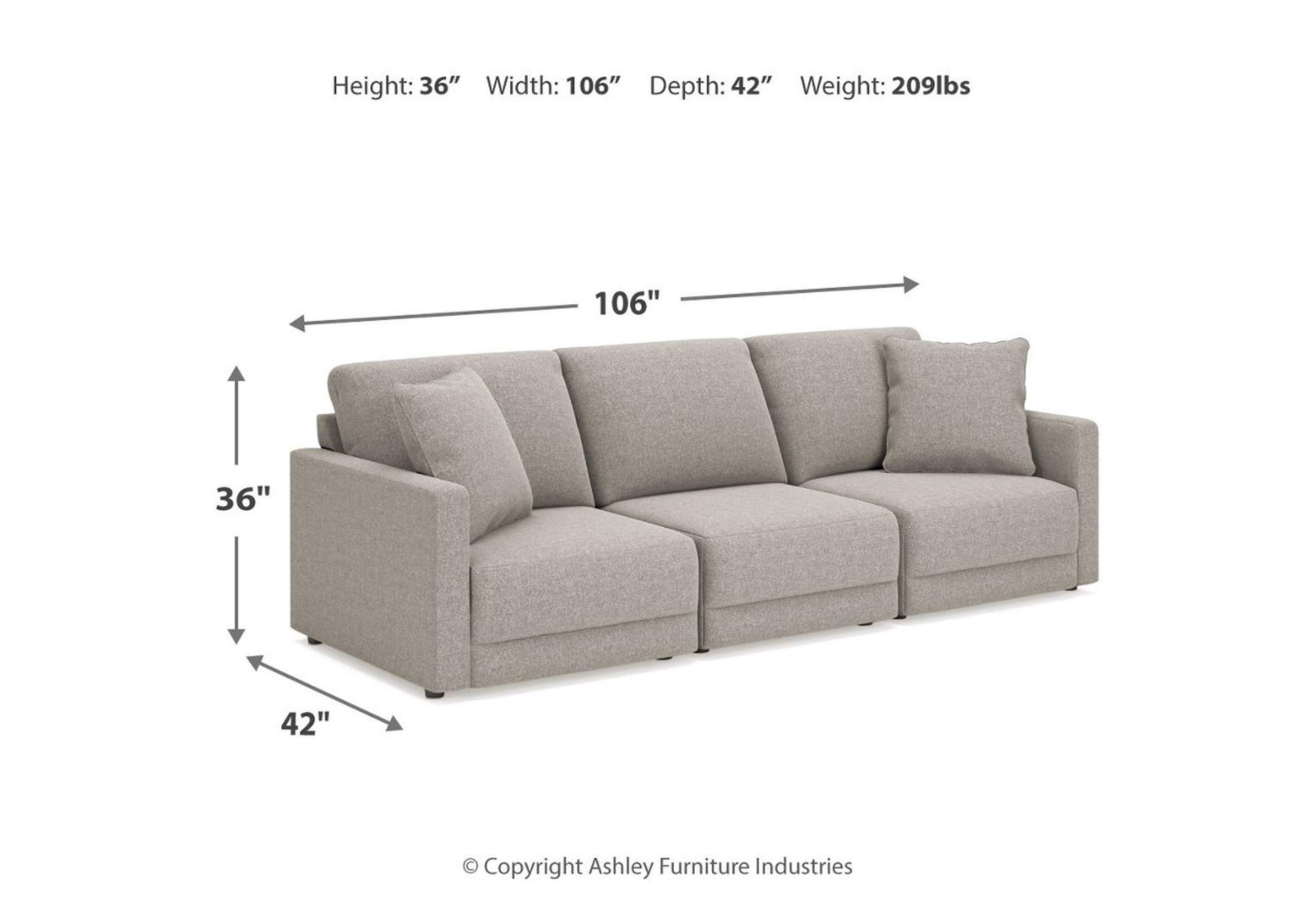 Katany 3-Piece Sectional Sofa,Benchcraft