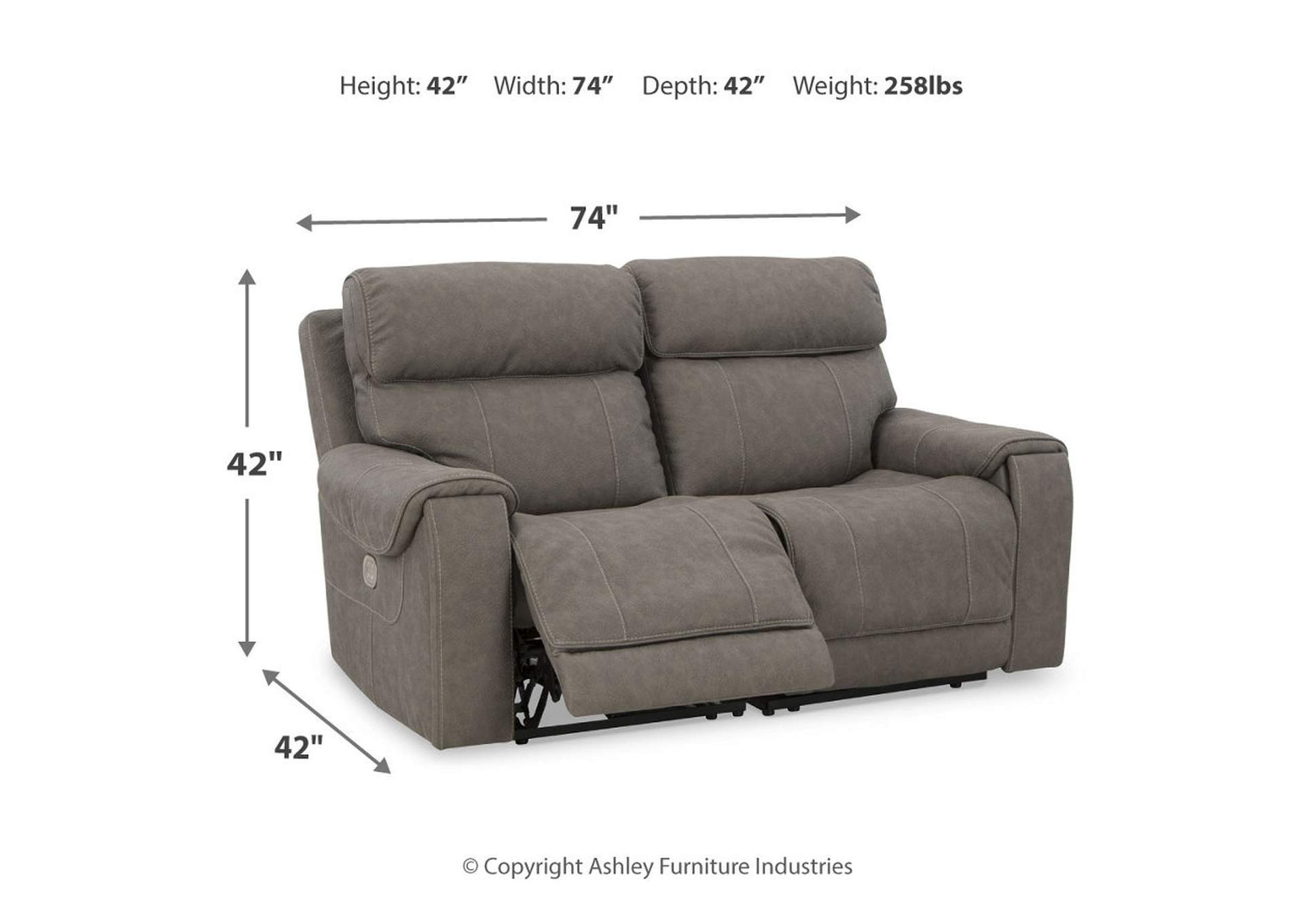 Starbot 2-Piece Power Reclining Sectional Loveseat,Signature Design By Ashley