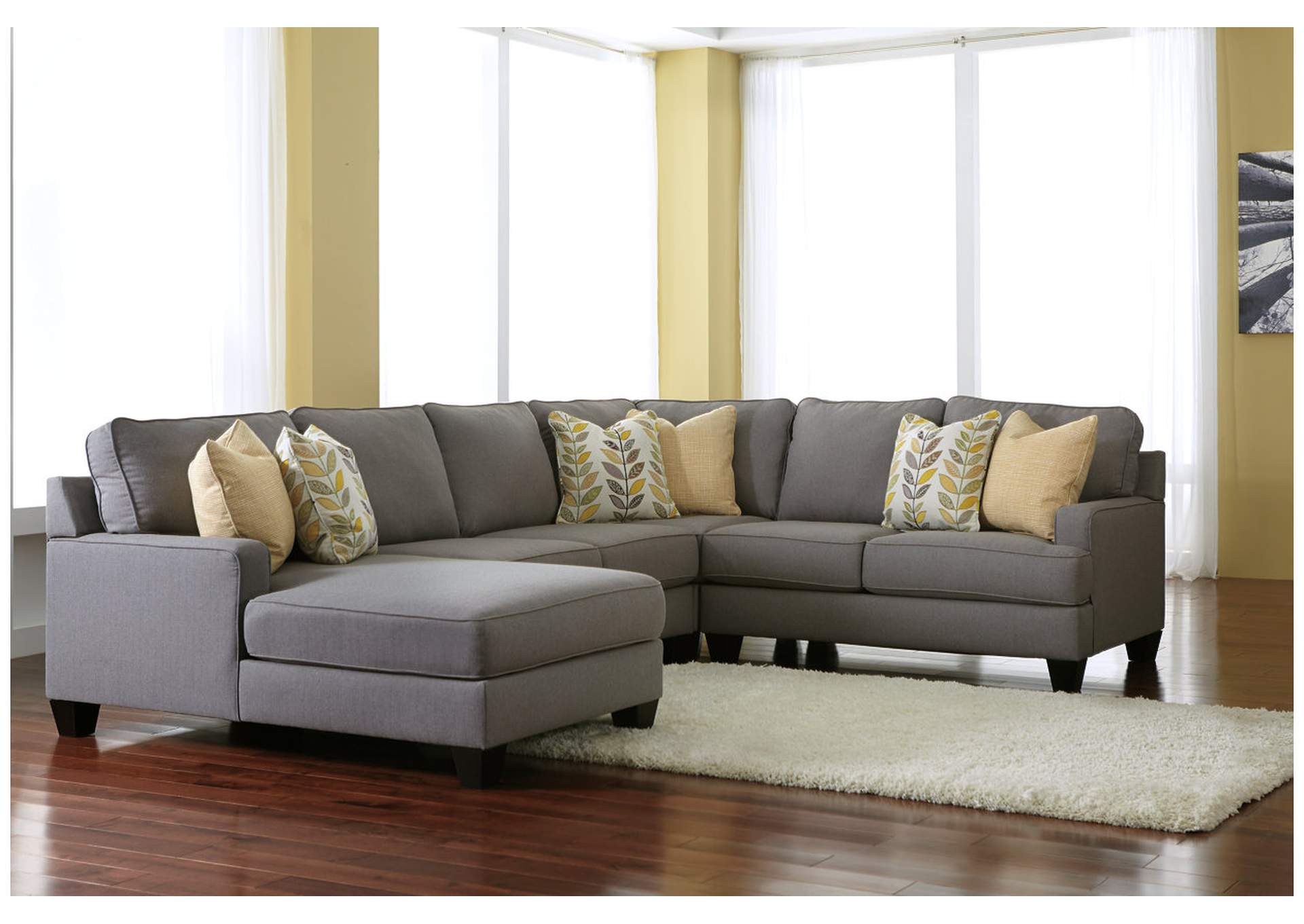 Chamberly Alloy Left Arm Facing Chaise End Sectional,ABF Signature Design by Ashley
