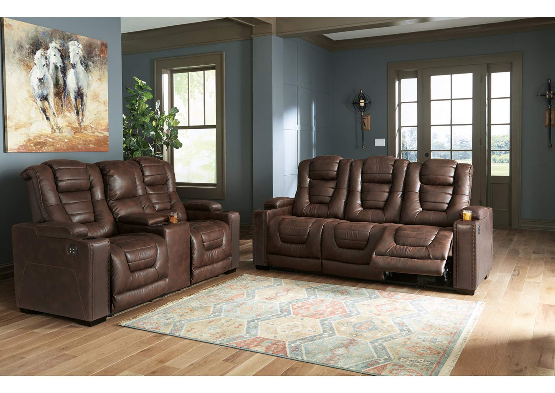 Owner's Box Power Reclining Sofa, Loveseat and Recliner,Signature Design By Ashley