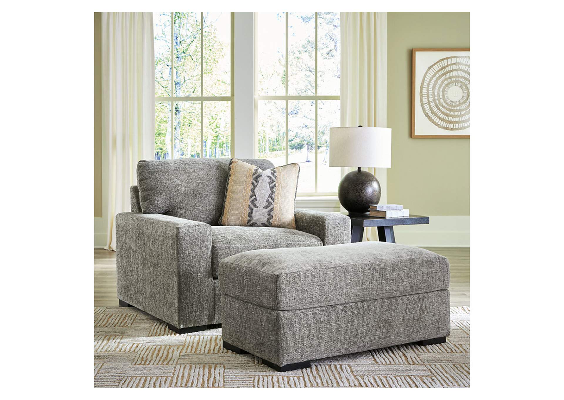 Dunmor Oversized Chair and Ottoman,Signature Design By Ashley