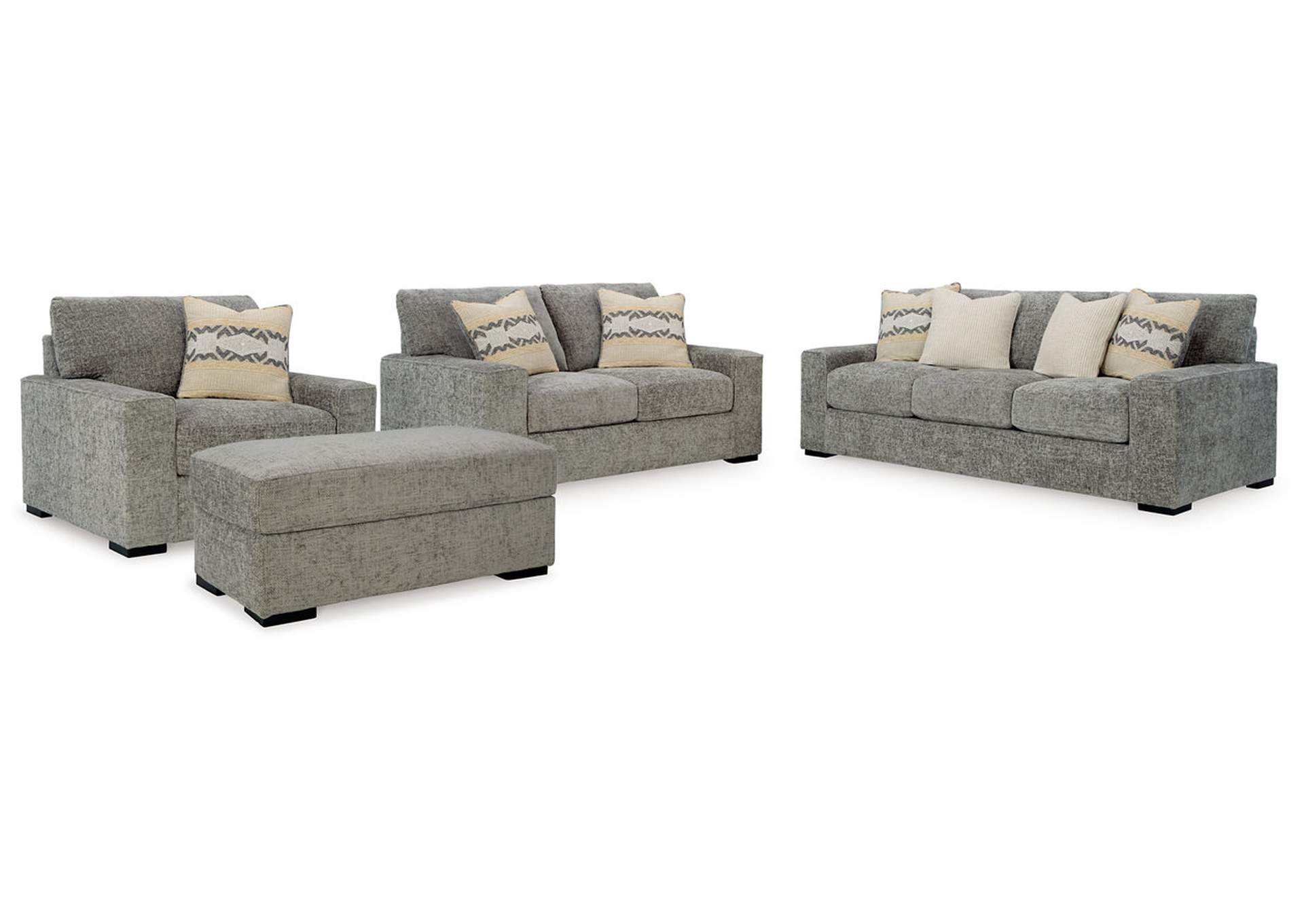 Dunmor Sofa, Loveseat, Oversized Chair and Ottoman,Signature Design By Ashley