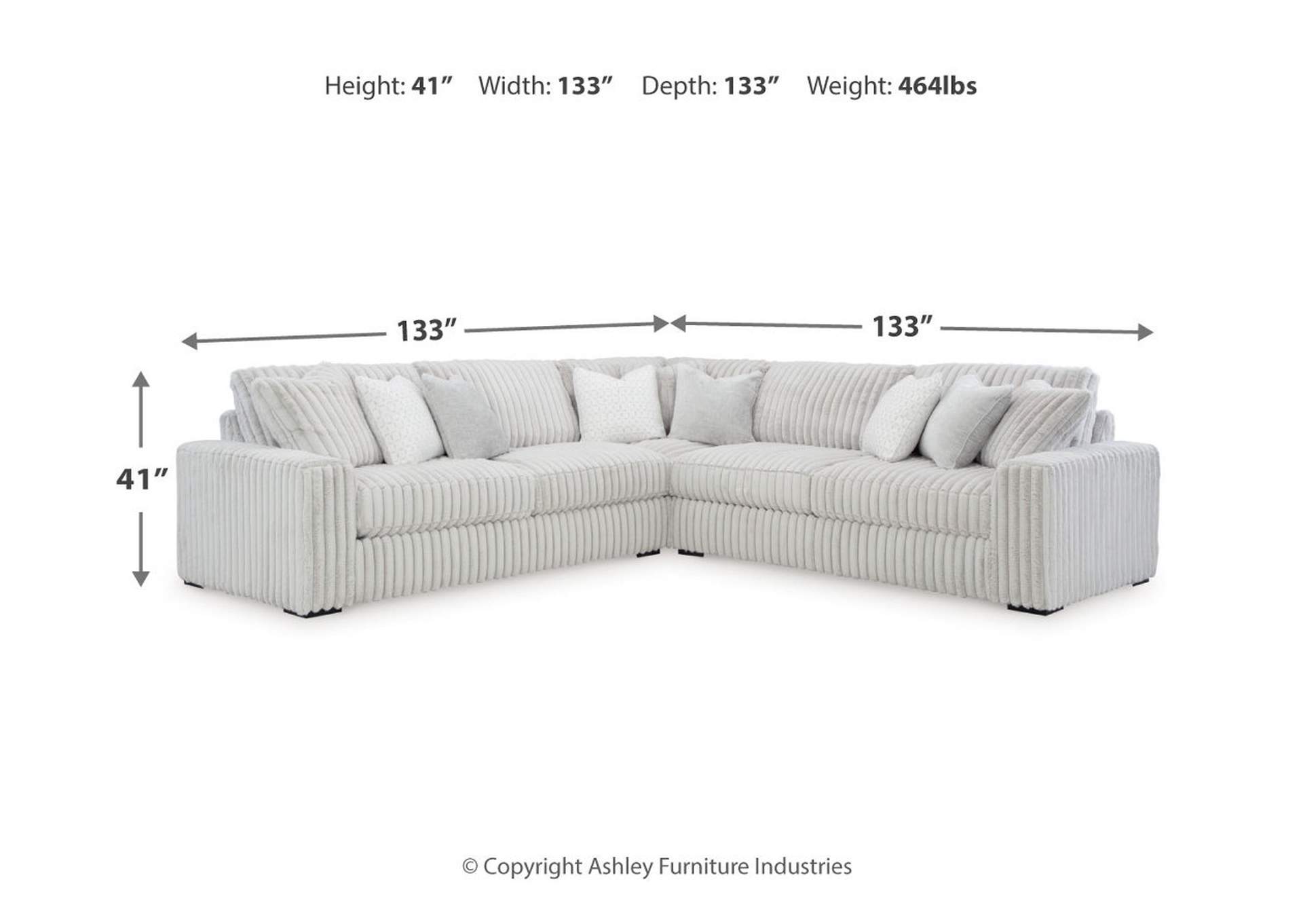 Stupendous 3-Piece Sectional,Signature Design By Ashley