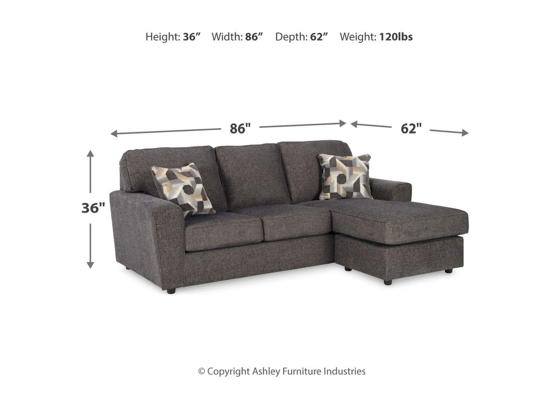 Cascilla Sofa Chaise,Signature Design By Ashley